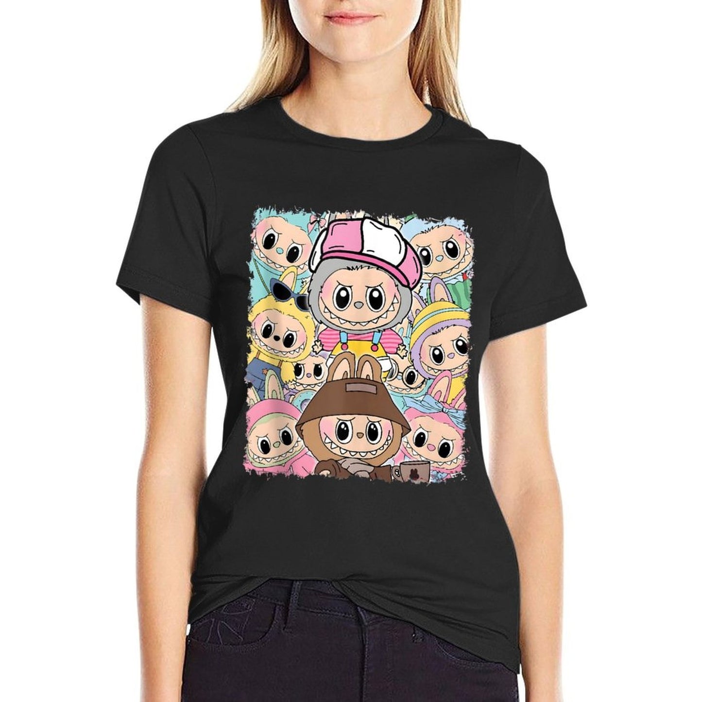 Cute Labubu The Monsters Funny Labubu Lover Men Women Kid  Graphic-printed T-Shirt