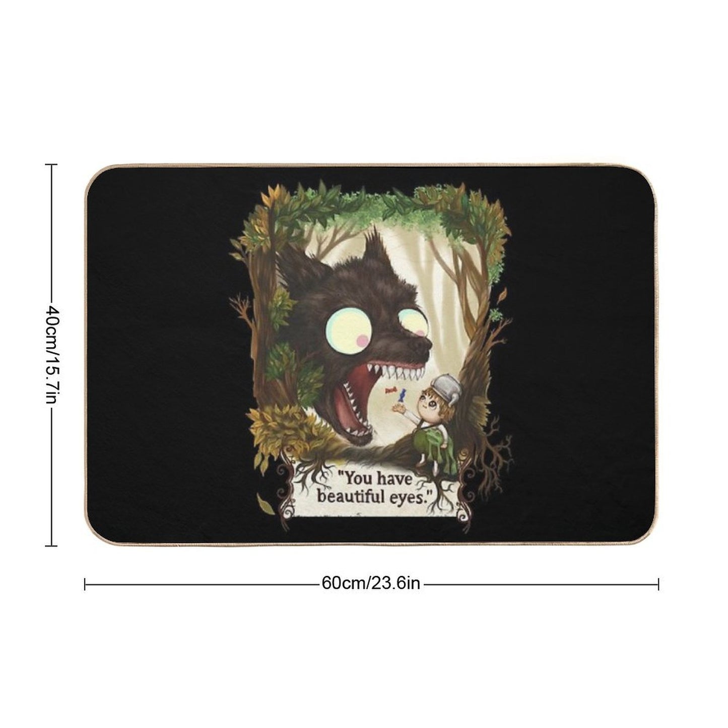 You Have Beautiful Eyes - over The Garden Wall  Rapid-Drying Bath Mat