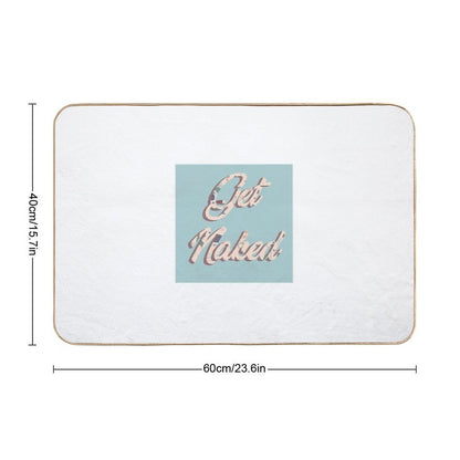 Get Naked Bathroom Wall Art  Versatile Bath Mat