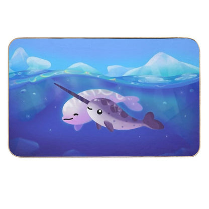 Beluga And Narwhal  Versatile Bath Mat