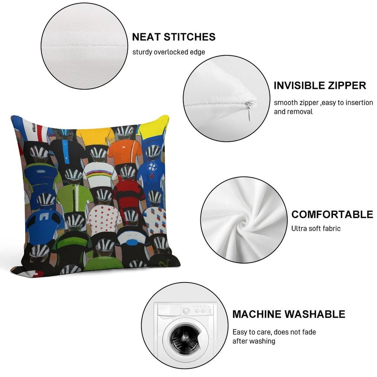 Maillots 2014 Soft Shrink-Resistant Throw Pillow