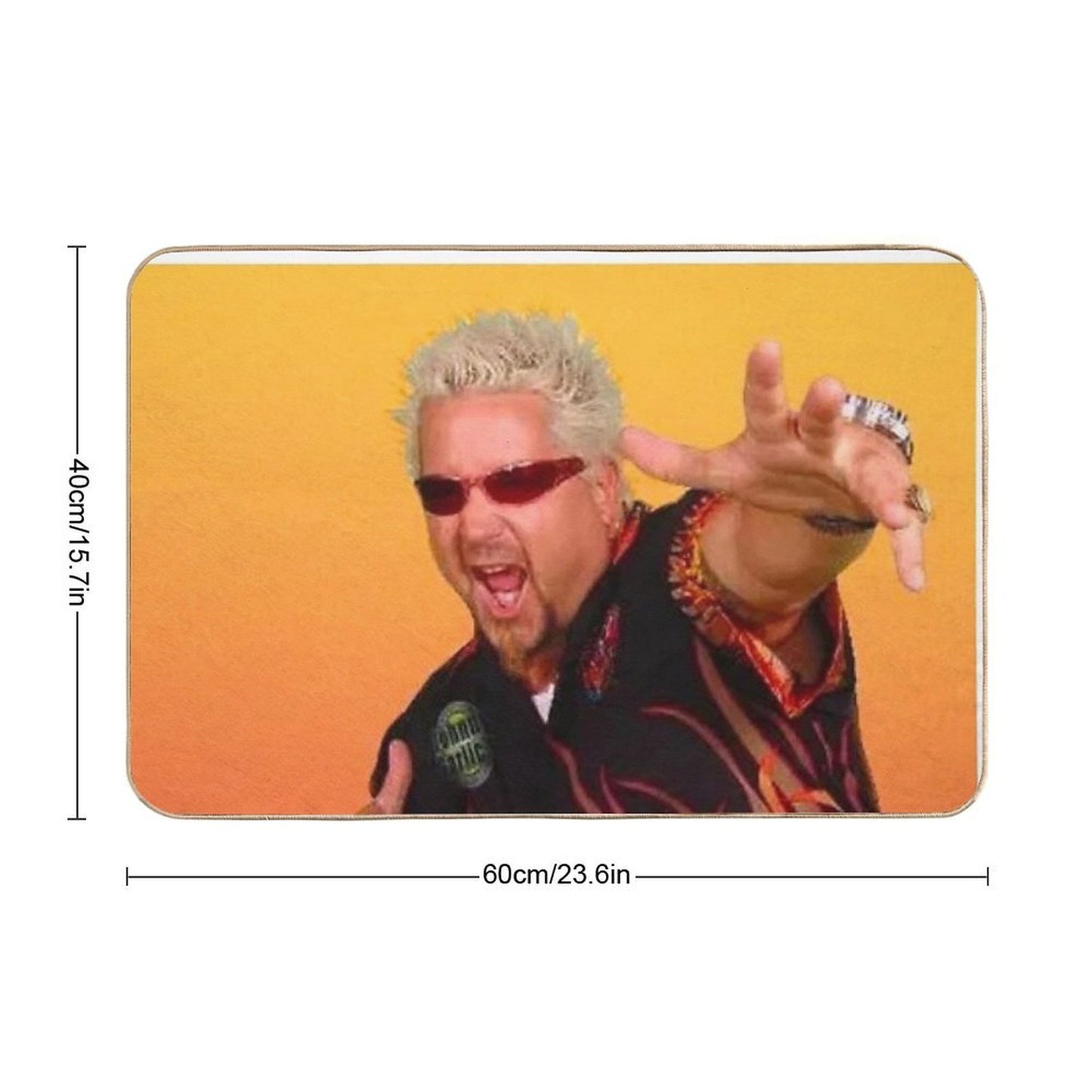 Guy Fieri  Repositionable Bath Mat