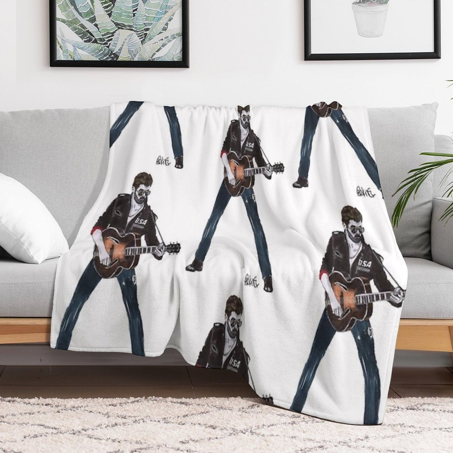 George  Michael Sustainable Throw Blanket