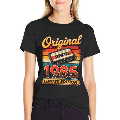 40th Birthday Man Woman 40 Years Decoration 1985 Gift Funny  Eco-friendly Material T-Shirt