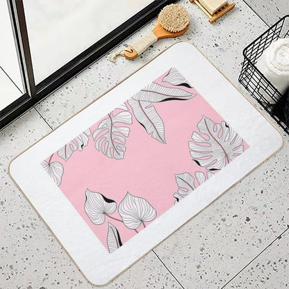 Stylish Floral Tropical Leaves Patterns  Versatile Bath Mat