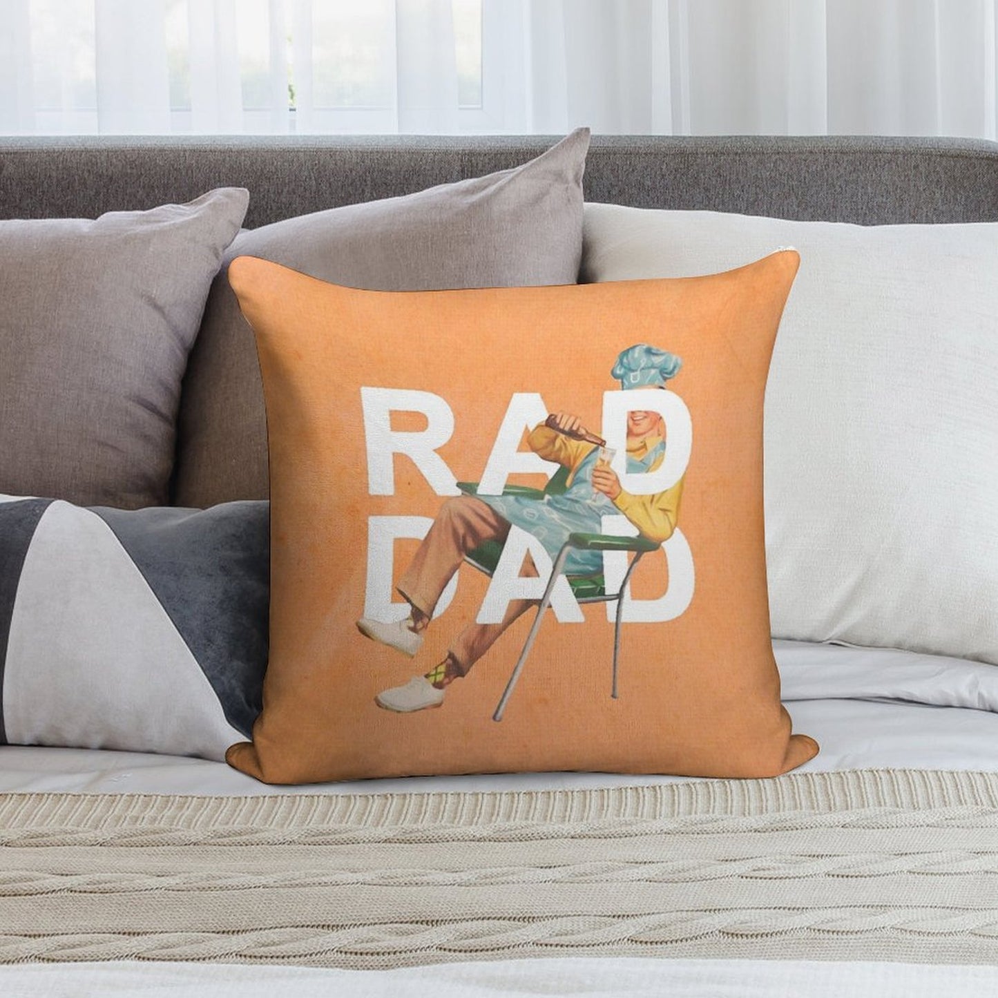 Rad Dad Soft Style Accent Throw Pillow