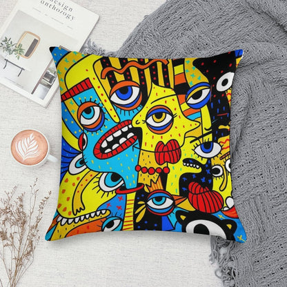 Social Distancing Soft Ultra-Soft Texture Throw Pillow