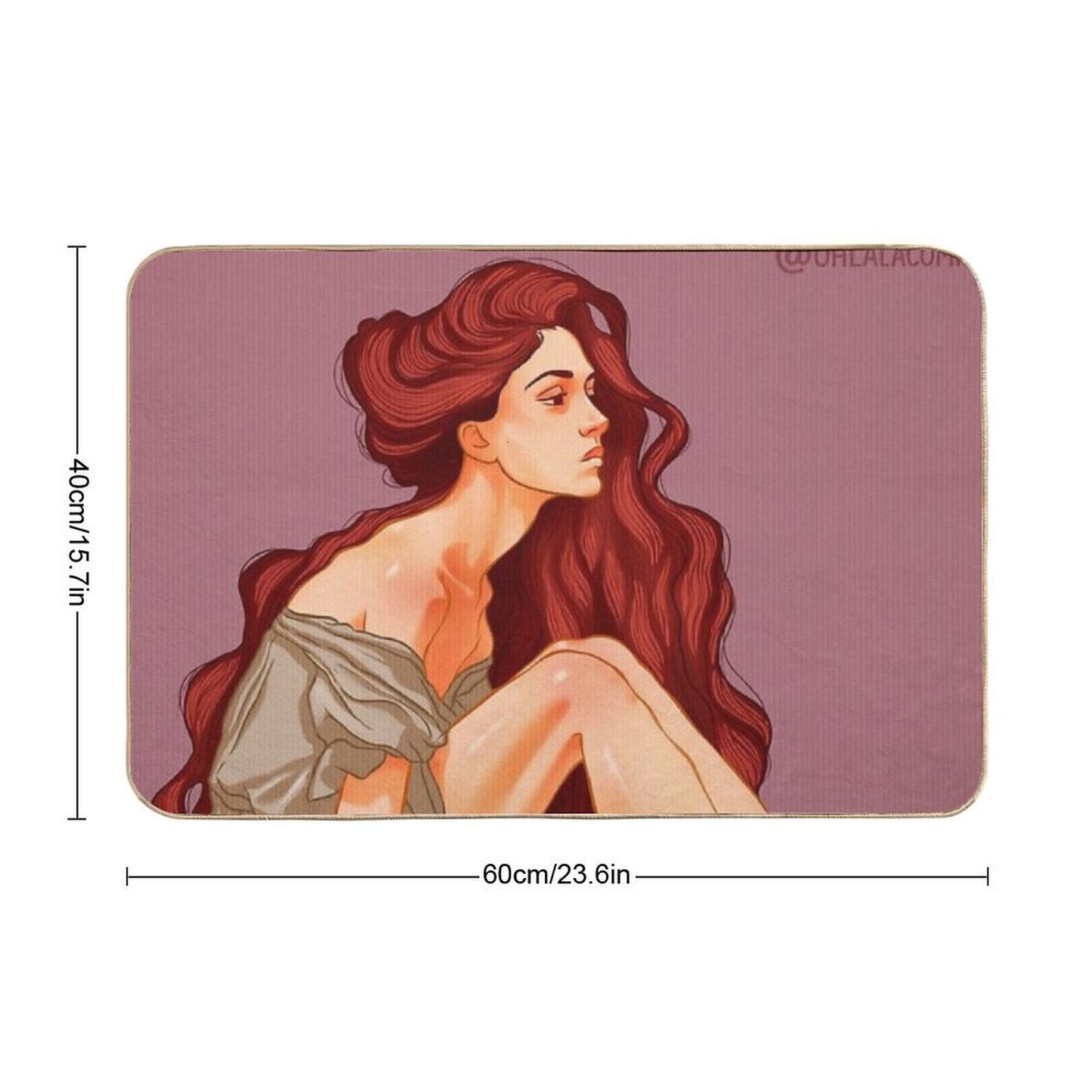 Sitting Always  Fade-Resistant Bath Mat