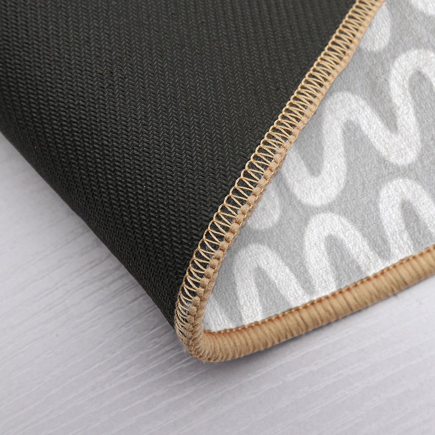 Minimal Waves  Fade-Resistant Bath Mat