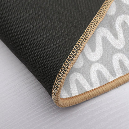 Minimal Waves  Fade-Resistant Bath Mat