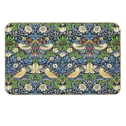 Art Nouveau Bird And Flower Tapestry  Versatile Bath Mat