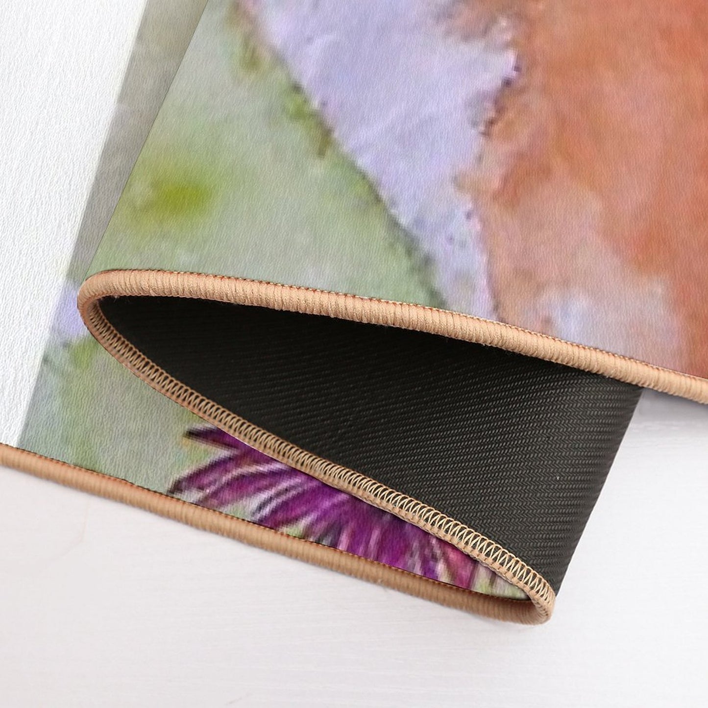 Cute Fox Watercolour in Silent Nature  Eco-Friendly Bath Mat