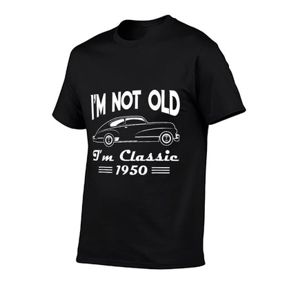 70th Birthday Gifts For Men - I'm Classic 1950 70th Birthday  Oversized Silhouette T-Shirt