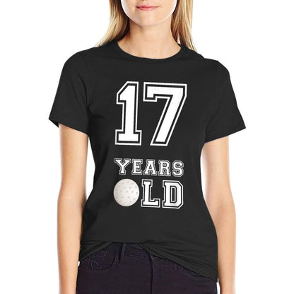17 Years Old Golf Birthday Boy 17th Birthday  Vintage-inspired T-Shirt