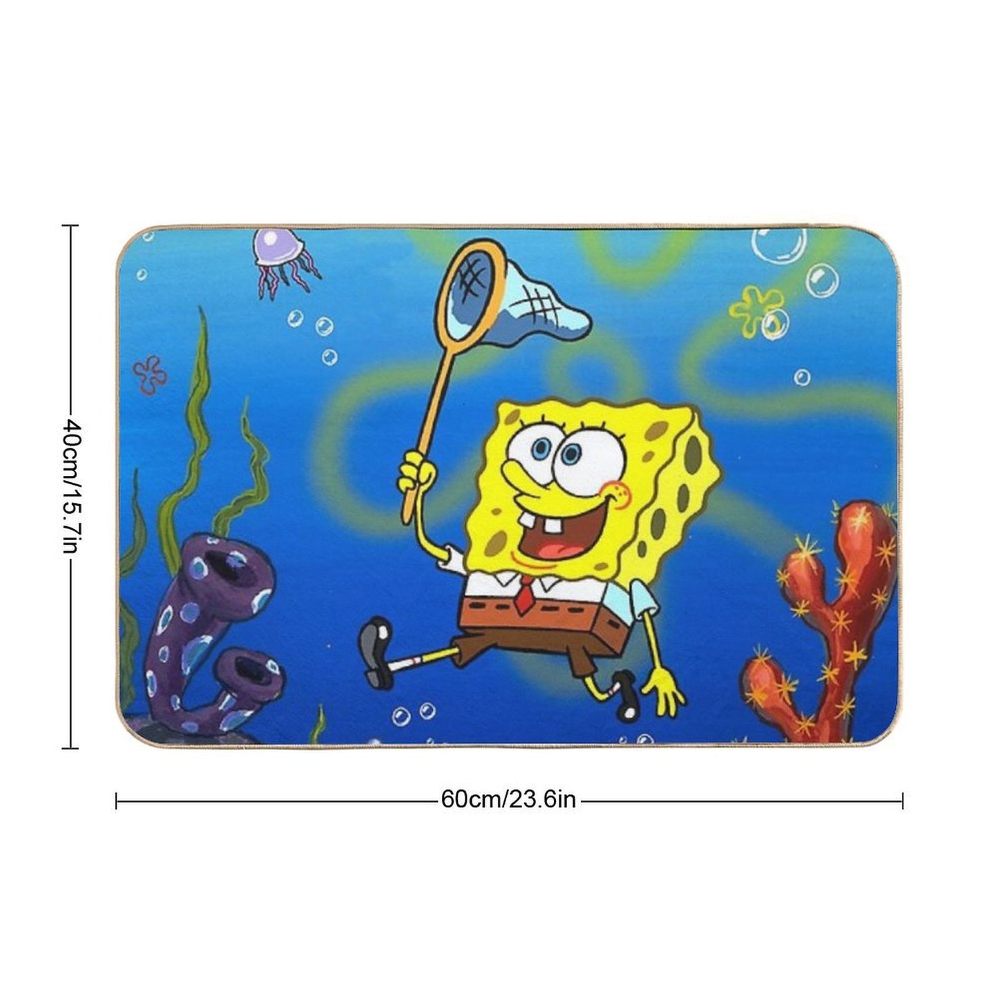 SpongeBob SquarePants Jellyfish Fun  Versatile Bath Mat