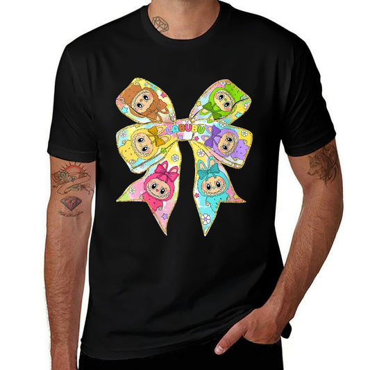 Womens Coquette Bow Labubu  Eco-friendly Material T-Shirt