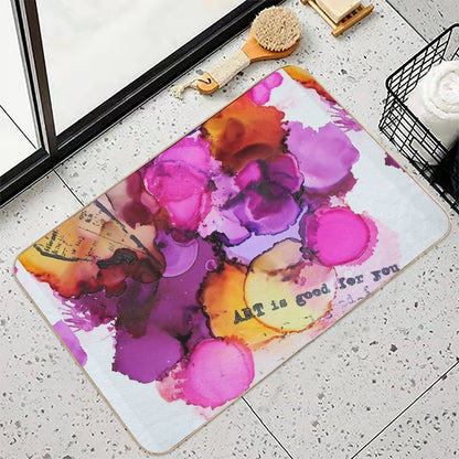 Love Story (happy Art)  Absorbent Bath Mat