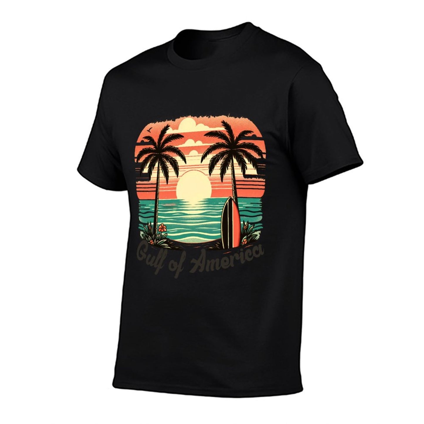 Gulf of USA America Vintage Beach America&#39;s Gulf Mexico Sweatshirt Soft T-Shirt