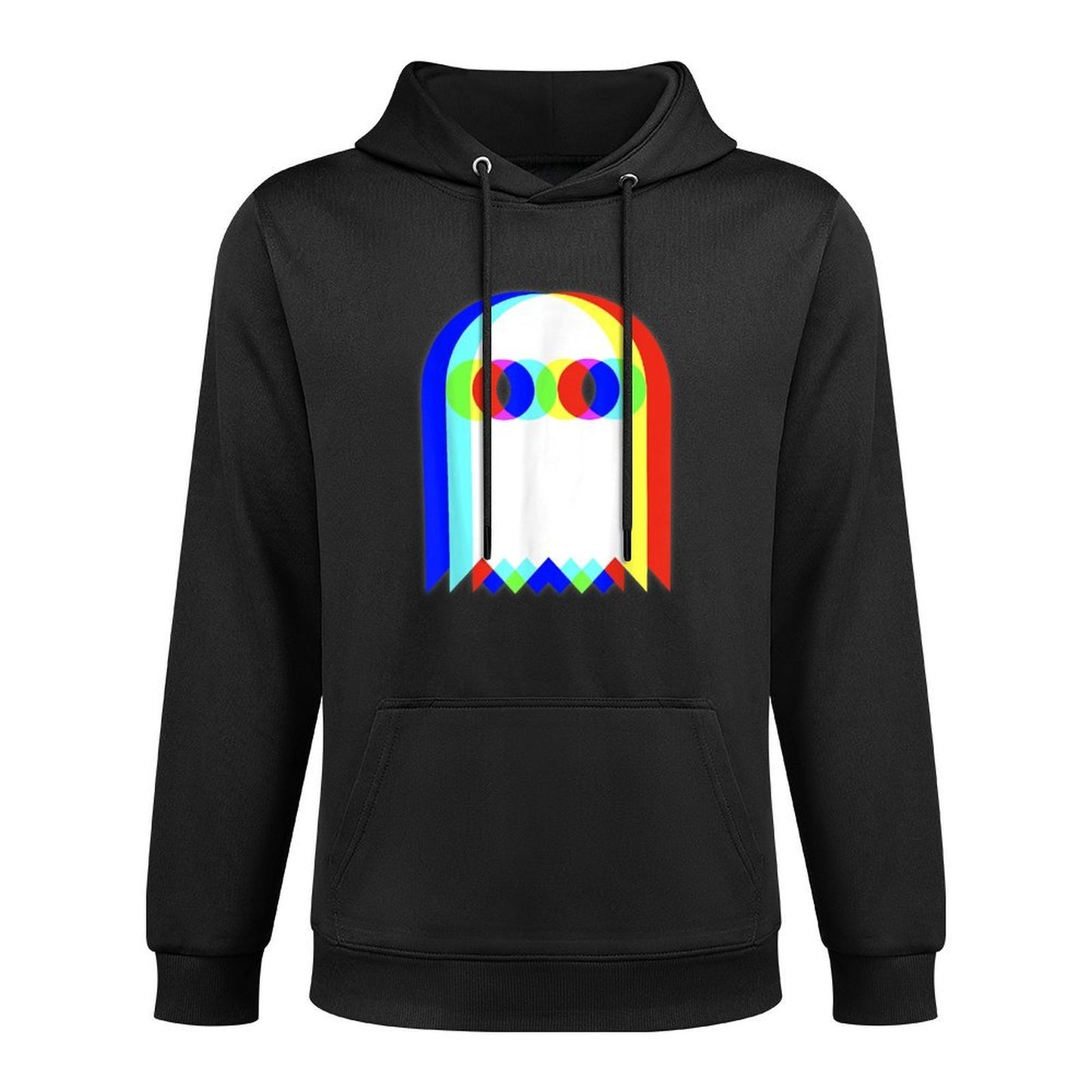 Threadrock Vaporwave Psychedelic Ghost Retro Halloween Techno EDM Unisex Adults Kids Customizable Surface Hoodie