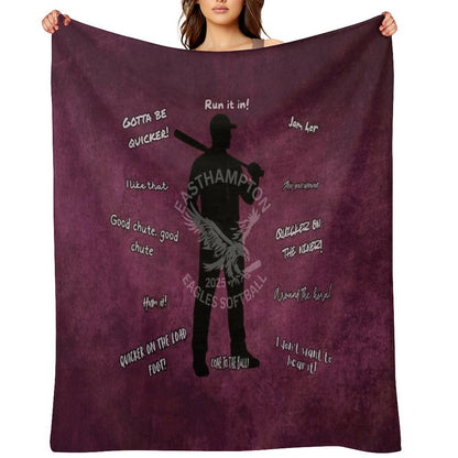 2025 Softball Senior Gifts - The Varsity Coach Lightweight Throw Blanket
