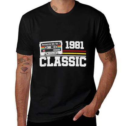 Vintage 1981 Classic,40th Birthday Gift Idea, for Men, Women  Slim-fit Cut T-Shirt
