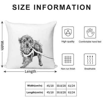 Yorkshire Terrier Soft Anti-Pilling Throw Pillow
