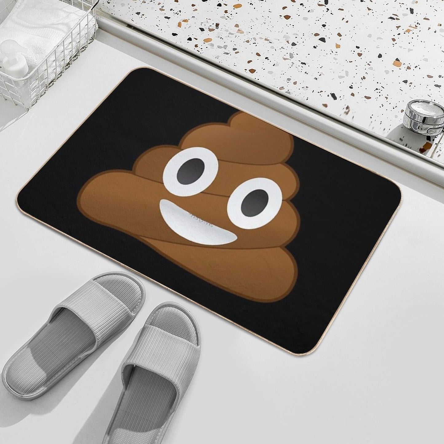 Pile of Poo Emoji  Versatile Bath Mat
