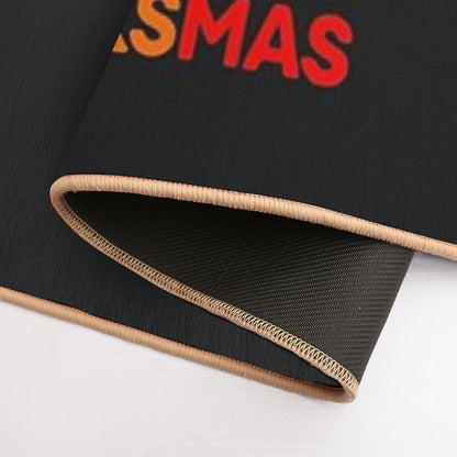 Happy HalloThanksMas Flamingo Holiday Party Halloween  Eco-Friendly Bath Mat