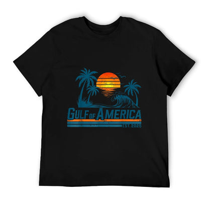 Retro Vintage Gulf Of US America 2025 American Gifts Graphic-printed T-Shirt