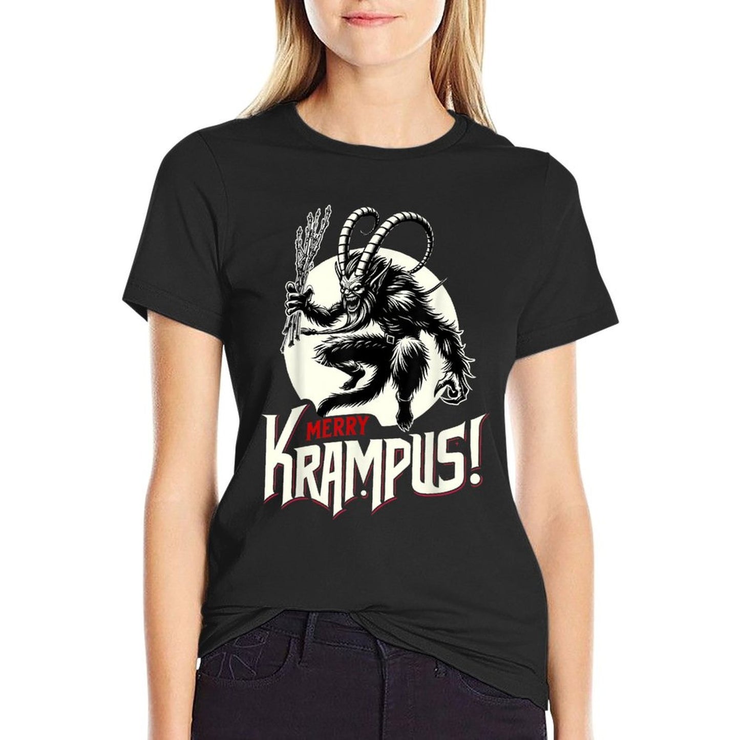 Krampusnacht Christmas Monster Krampus Lover Festive Horror  Versatile T-Shirt