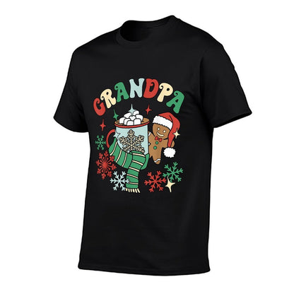 Grandpa Hot Cocoa Gingerbread Matching Family Christmas  Lightweight T-Shirt