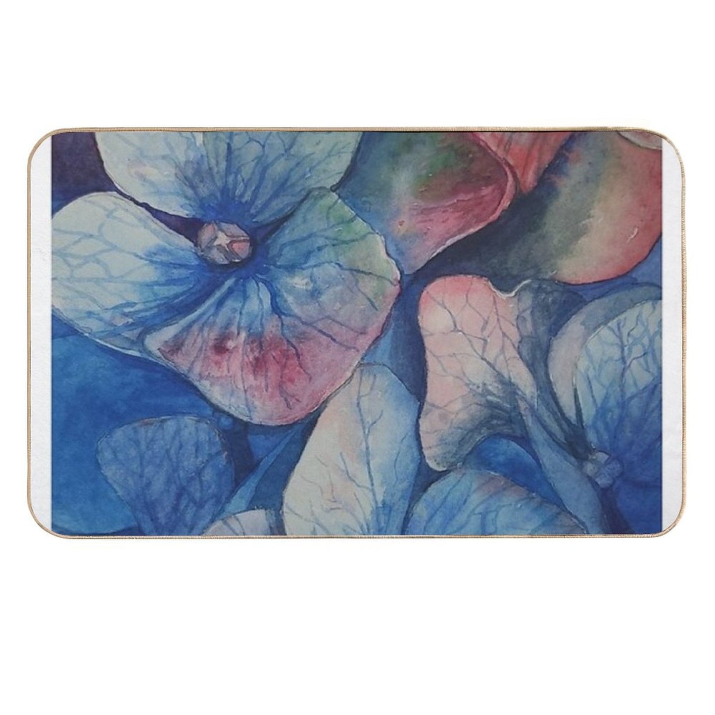 Hydrangea  Repositionable Bath Mat