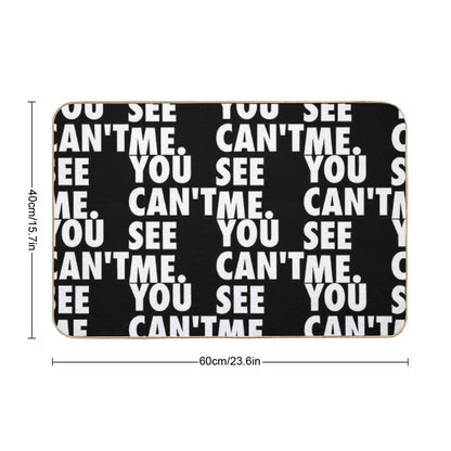 You Can't See Me The Invisible Man's Stealthy Illusion of Hidden Camouflage in A World of Mystery And Sarcasm  Toxin-Free Bath Mat