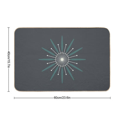 Mid-Mod Starburst  Pet-Safe Bath Mat