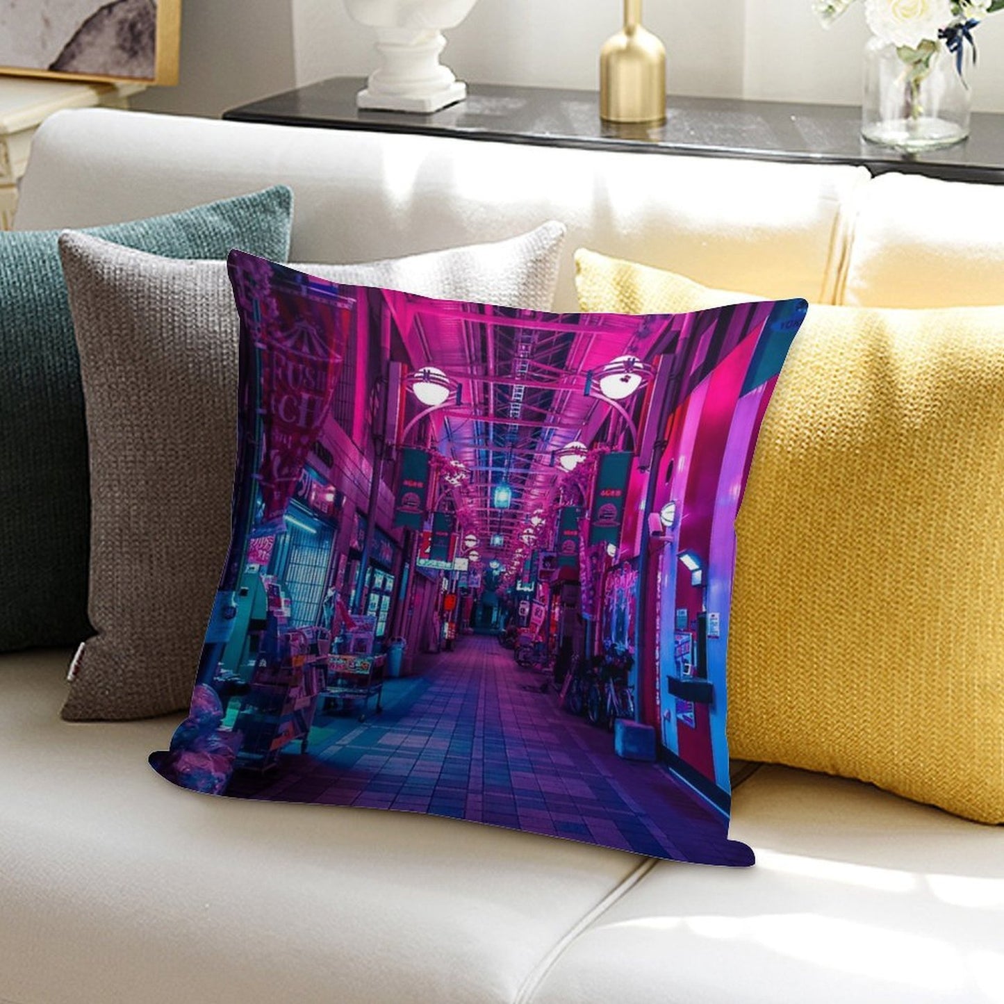 ENTRANCE TO THE NEXT DIMENSION Soft Warmth Comfort Throw Pillow