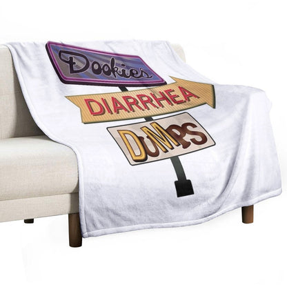Triple D – Dookies, Diarrhea, And Dumps All-season Throw Blanket