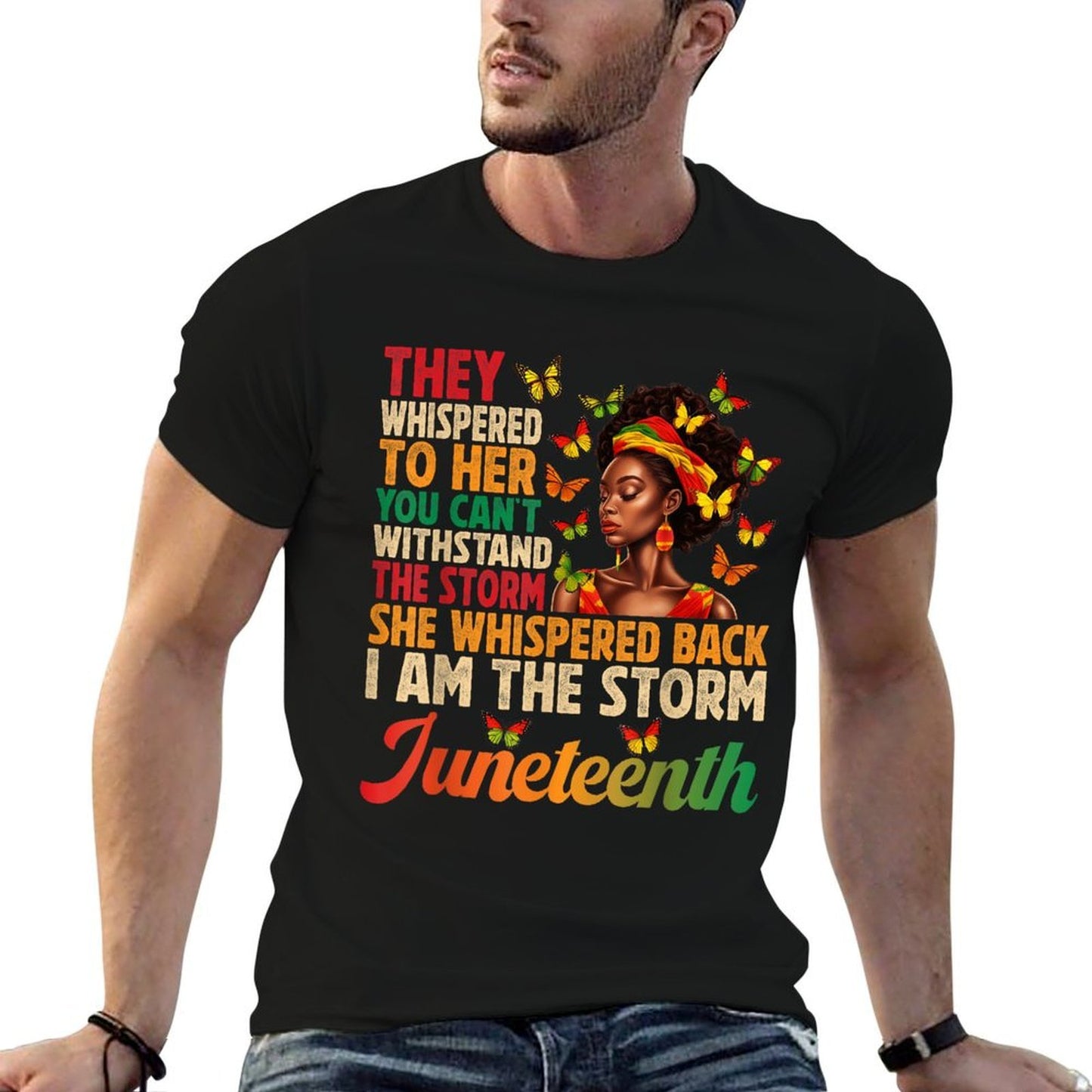 Juneteenths Women I Am The Storm Black Freedom 1865  Odor-resistant T-Shirt