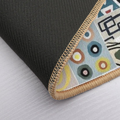 AFRICA, - Colorful Patches  Odorless Bath Mat