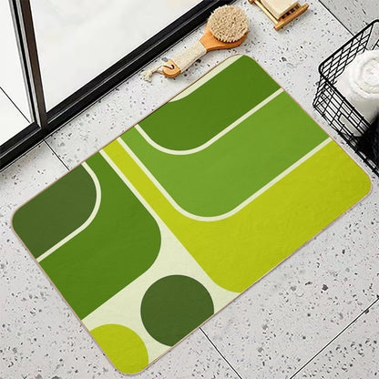 Retro Geometric Design 631  Anti-Trip Bath Mat