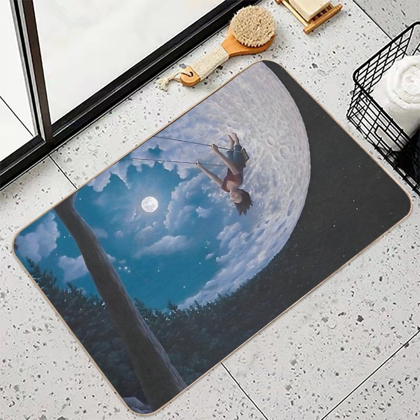 Rob Gonsalves Art  Easy Maintenance Bath Mat