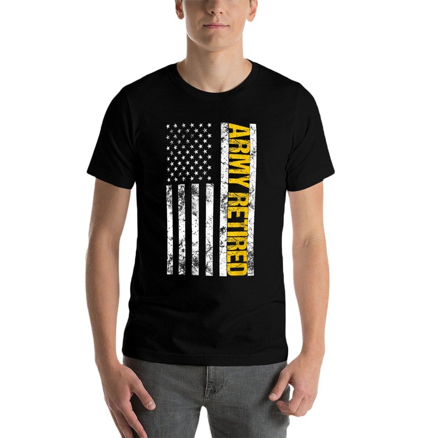 Army Retired Gift Military U.S. Army Retirement  Stretchy T-Shirt