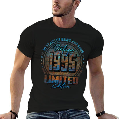 Vintage 1995 Limited Edition 30 Year Old 30th Birthday  Oversized Silhouette T-Shirt