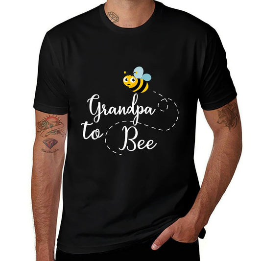 Grandpa To Bee, Mens Cute Pregnancy Announcement  High-quality Stitching T-Shirt