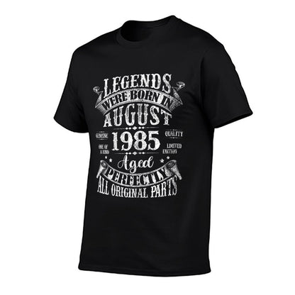 Legends Were Born In August 1985 40th Birthday Gifts Men Dad  Soft T-Shirt