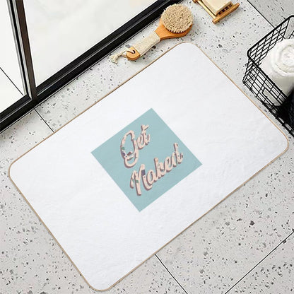 Get Naked Bathroom Wall Art  Versatile Bath Mat
