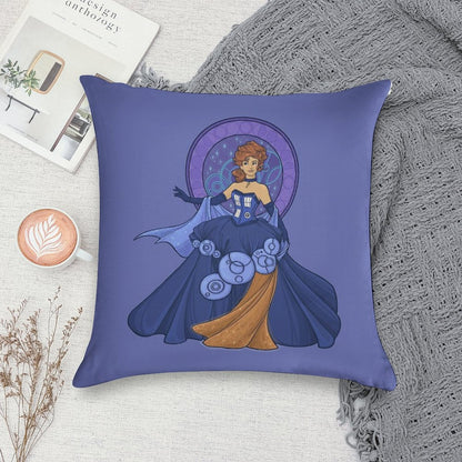 Gallifreyan Girl Soft Skin-Friendly Throw Pillow