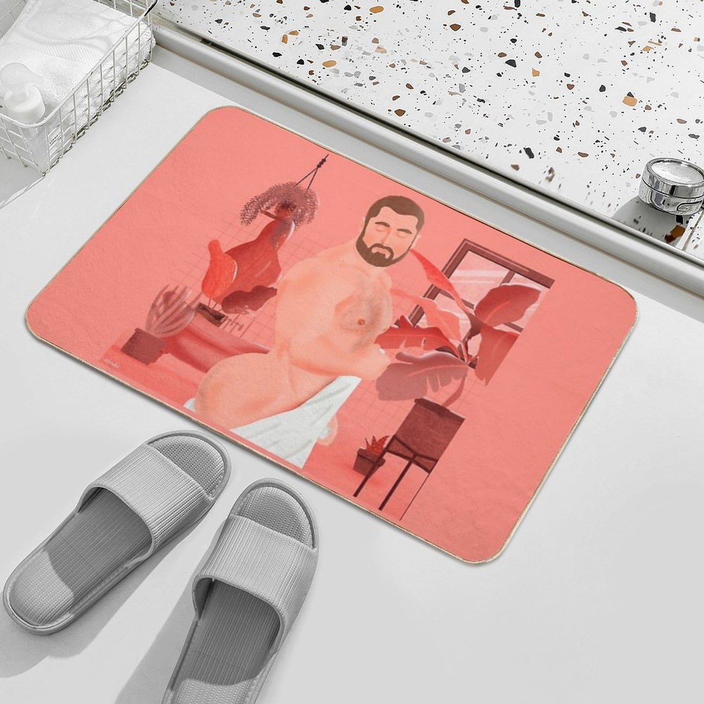Bath Time  Dirt-Trapping Bath Mat