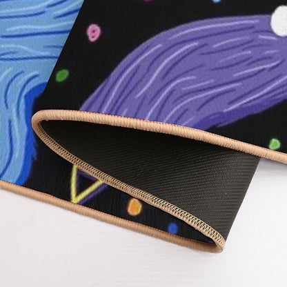 Bowling Worm On A String  Dirt-Trapping Bath Mat