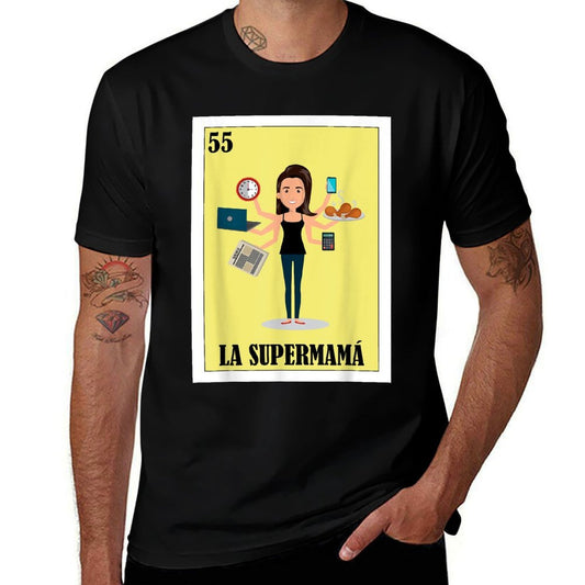 Funny Mexican Mom Design - La Supermama  Lightweight T-Shirt