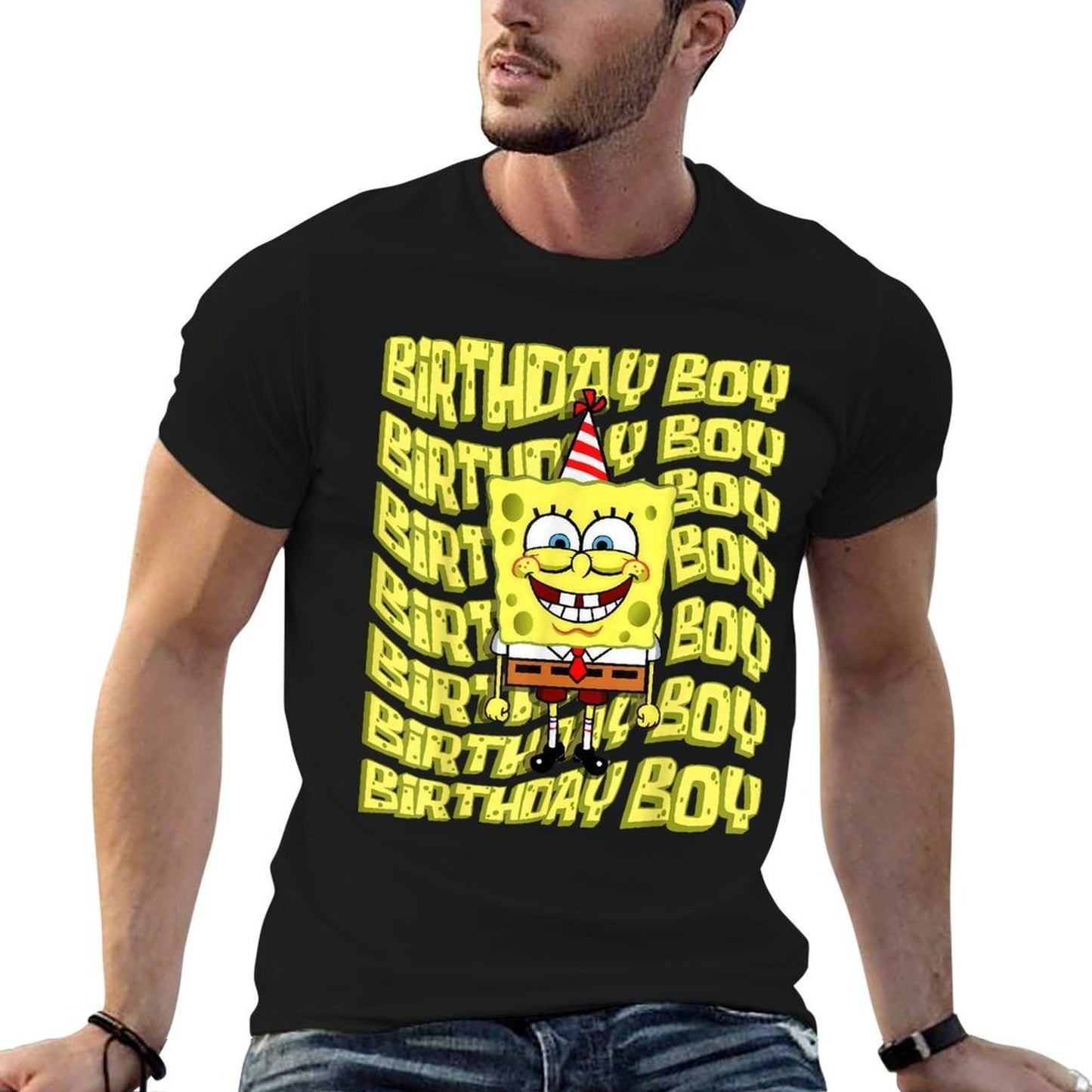 Mademark X SpongeBob SquarePants - SpongeBob SquarePants Birthday Boy  Eco-friendly Material T-Shirt